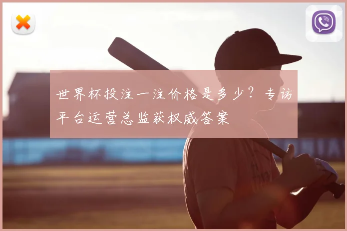 世界杯投注一注价格是多少?专访平台运营总监获权威答案